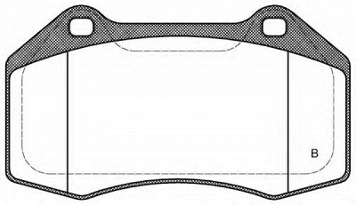OPEN PARTS bpa111312 -  Комплект тормозных колодок, дисковый тормоз